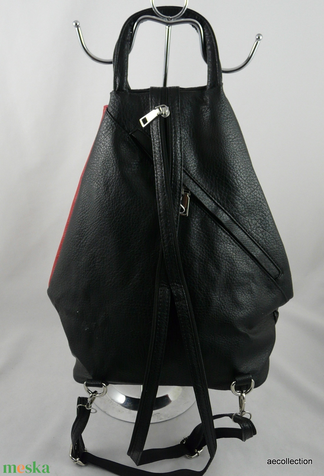 Vera Pelle replika. Masszív műbőr hátitáska, kézzel festett, egyedi mintával! - táska & tok - hátizsák - kishátizsák - Meska.hu