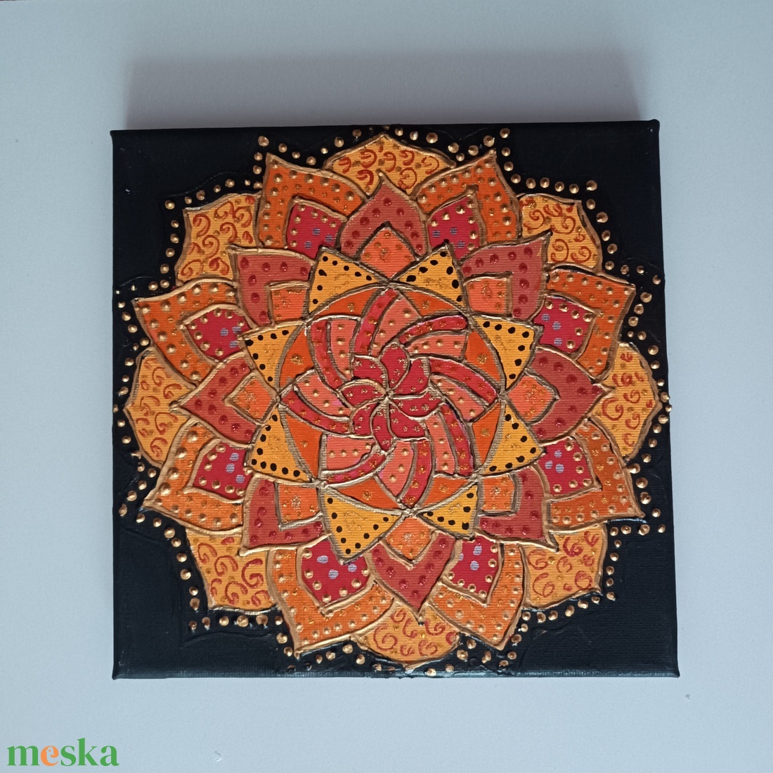 Mandala 20x20cm - otthon & életmód - dekoráció - spiritualitás - mandala - Meska.hu
