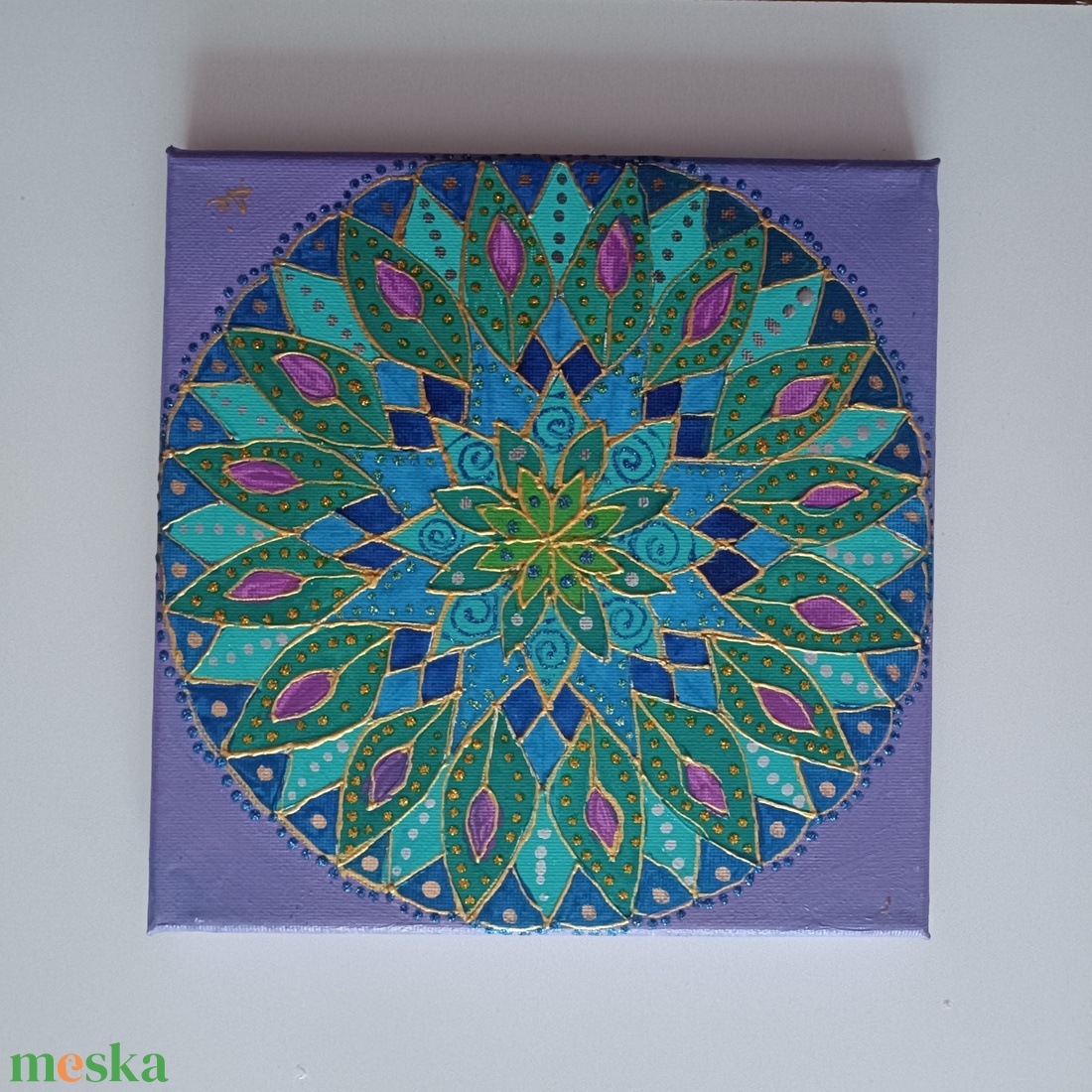 Mandala 20x20cm - otthon & életmód - dekoráció - spiritualitás - mandala - Meska.hu
