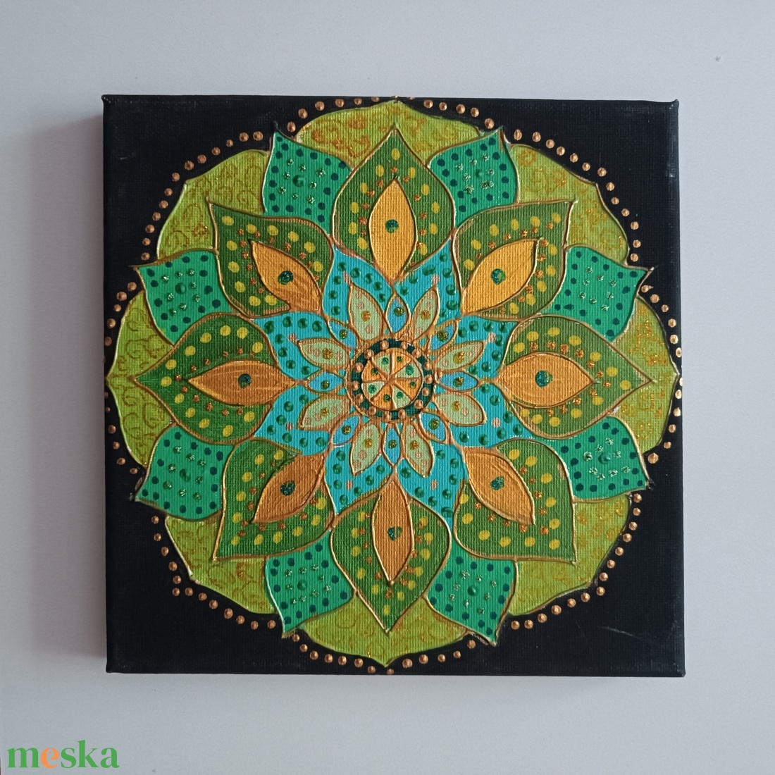 Mandala 20x20cm - otthon & életmód - dekoráció - spiritualitás - mandala - Meska.hu