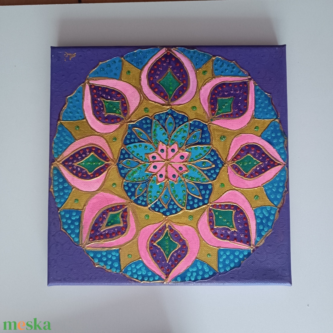 Mandala 20x20cm - otthon & életmód - dekoráció - spiritualitás - mandala - Meska.hu