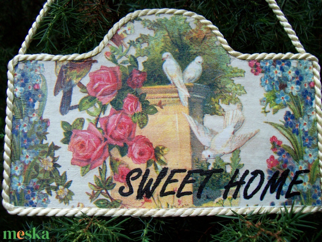 Romantikus hangulatú Sweet Home tábla - otthon & lakás - dekoráció - Meska.hu Romantikus hangulatú Sweet Home tábla - otthon & lakás - dekoráció - Meska.hu