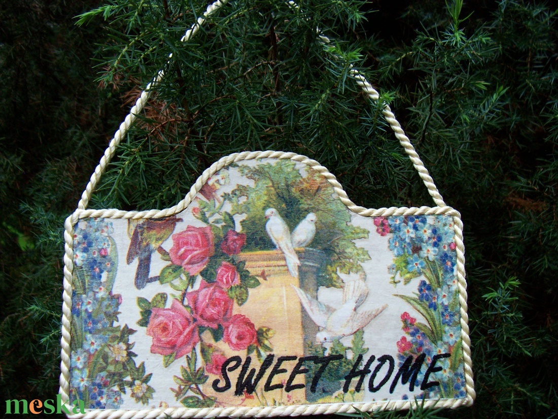 Romantikus hangulatú Sweet Home tábla - otthon & lakás - dekoráció - Meska.hu Romantikus hangulatú Sweet Home tábla - otthon & lakás - dekoráció - Meska.hu