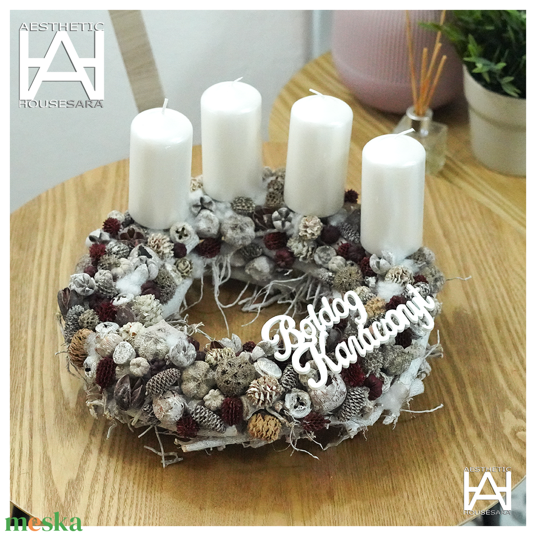 Adventi koszorú - karácsony - adventi díszek - adventi koszorú - Meska.hu