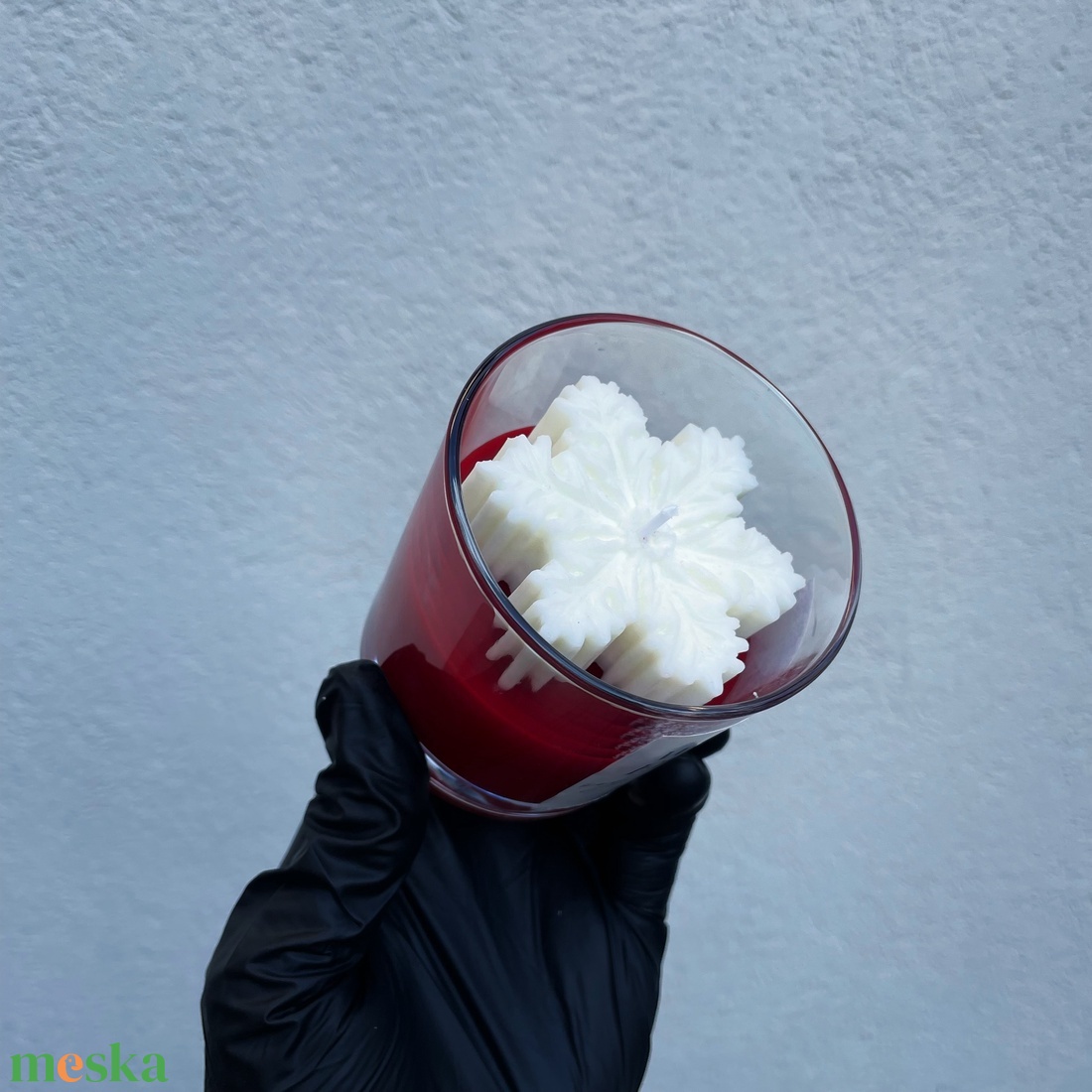 White Frost  Téli friss illatú kézműves szójagyertya  Aetheria House természetes, vegán gyertya, karácsonyi hangulat - otthon & életmód - gyertya, illat, aroma - gyertya - Meska.hu