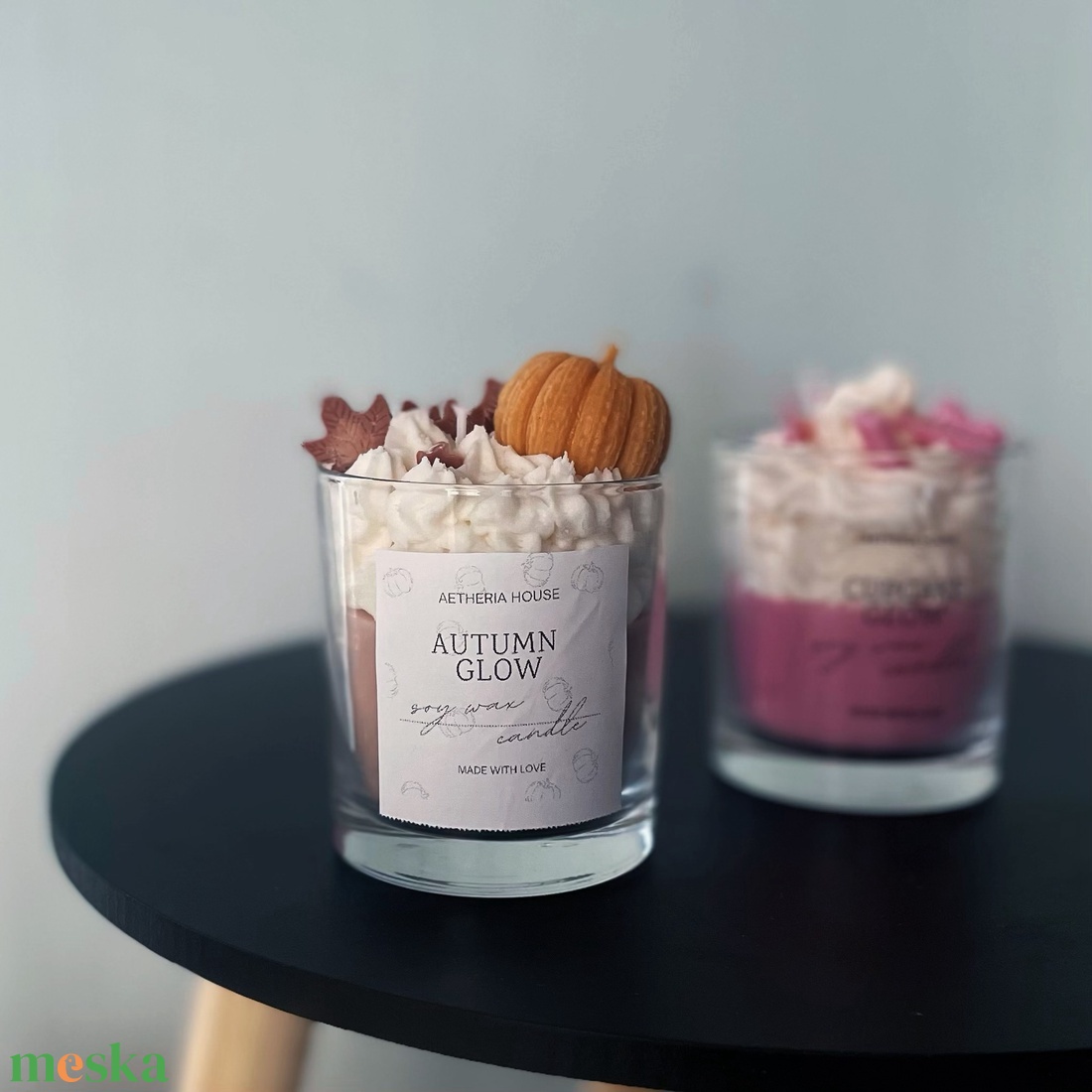 Kézműves szója gyertya csomag  Autumn Glow Cupcake Glow Karácsonyi ajándék, őszi és vaníliás illat - otthon & életmód - gyertya, illat, aroma - gyertya - Meska.hu