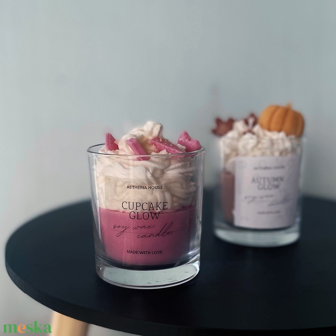 Kézműves szója gyertya csomag  Autumn Glow Cupcake Glow Karácsonyi ajándék, őszi és vaníliás illat - otthon & életmód - gyertya, illat, aroma - gyertya - Meska.hu