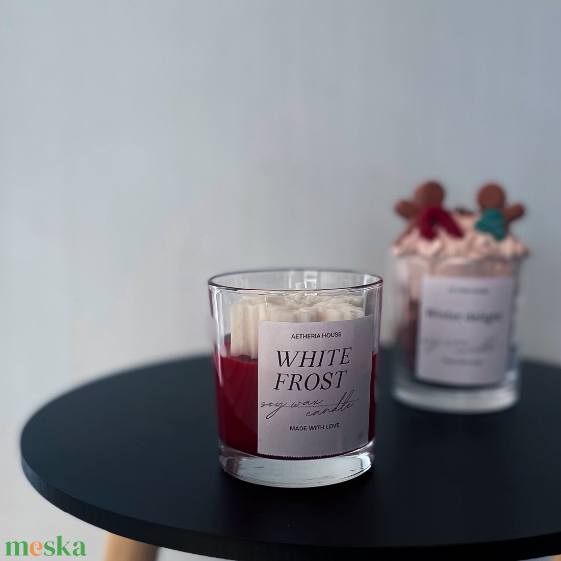 Kézműves szója gyertya csomag  Winter Delight -  White Frost Karácsonyi ajándék, gyertya csomagban  - otthon & életmód - gyertya, illat, aroma - gyertya - Meska.hu