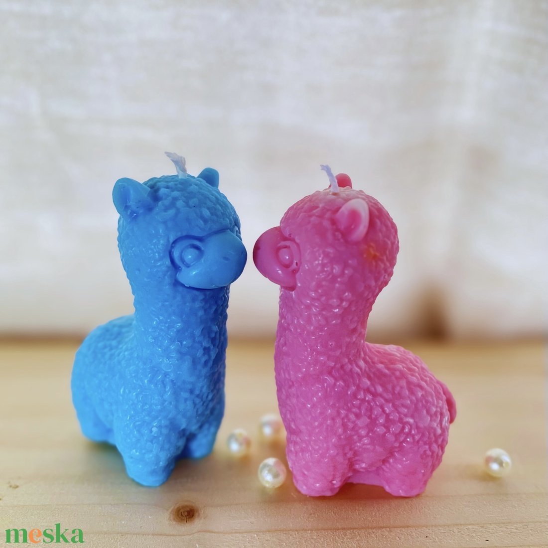 Alpaka formagyertya � cuki állatos dekor gyertya, választható színekben, ajándék ötlet - otthon & életmód - gyertya, illat, aroma - gyertya - Meska.hu