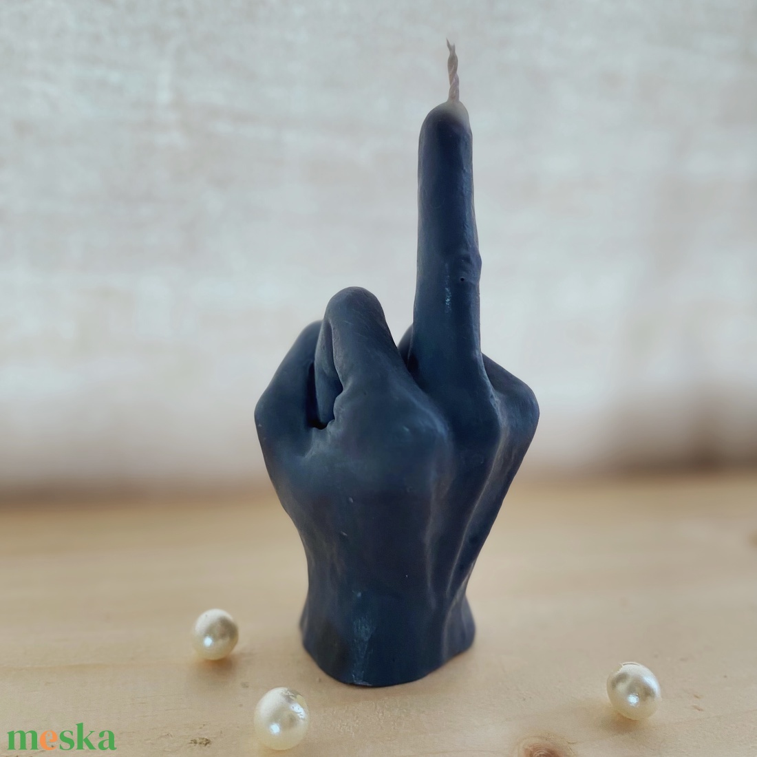 Kéz formagyertya középső ujjal � vicces, vagány dekor gyertya, különleges ajándék - otthon & életmód - gyertya, illat, aroma - gyertya - Meska.hu