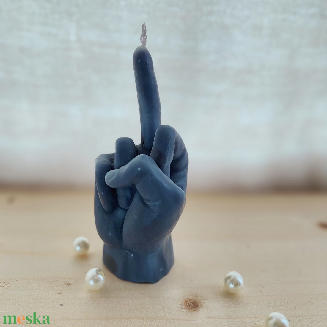 Kéz formagyertya középső ujjal � vicces, vagány dekor gyertya, különleges ajándék - otthon & életmód - gyertya, illat, aroma - gyertya - Meska.hu