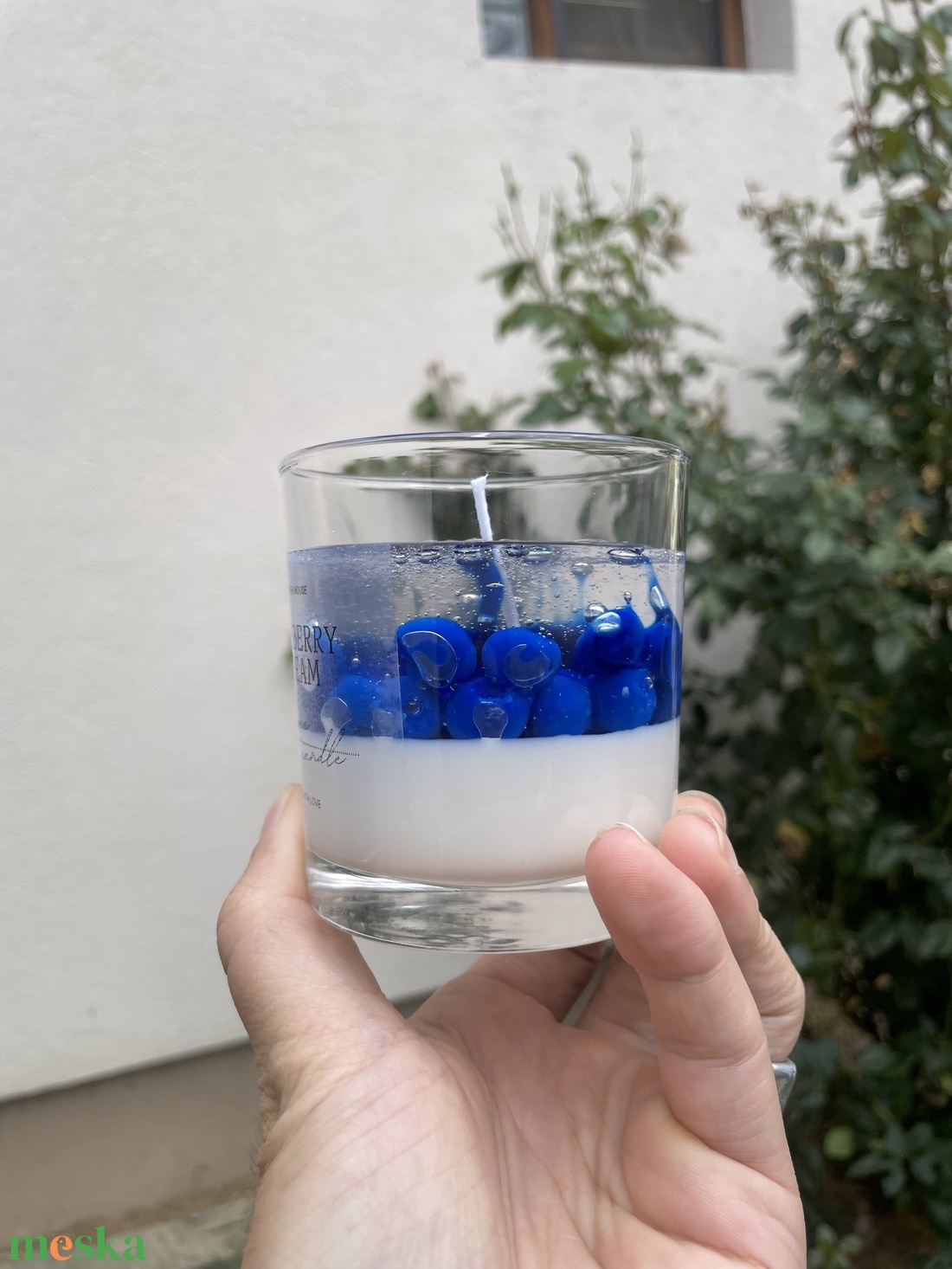 250 ml áfonya illatú szójagyertya � kézműves desszert gyertya gyümölcsökkel � egyedi ajándék - otthon & életmód - gyertya, illat, aroma - gyertya - Meska.hu