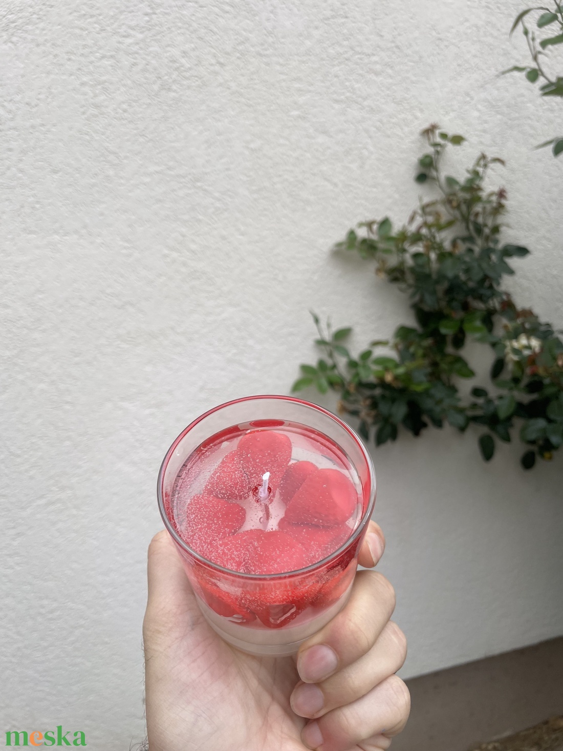 250 ml eper illatú szójagyertya � kézműves desszert gyertya gyümölcsökkel � egyedi ajándék - otthon & életmód - gyertya, illat, aroma - gyertya - Meska.hu