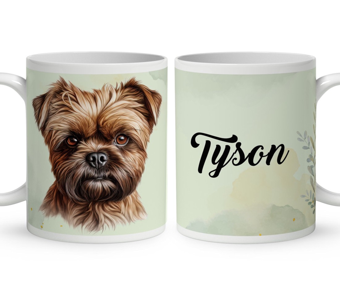 Névvel kérhető - Barna Affenpinscher portré mintás bögre - otthon & életmód - konyhafelszerelés, tálalás - tálalás - bögre & csésze - Meska.hu