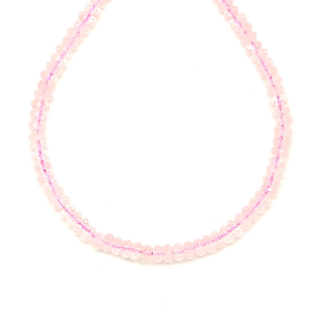 Rózsakvarc fazettált korong 4x2 mm, 38 cm � ásványfüzér, ékszer alapanyag - kellékek & szerszámok - ásvány alapanyag - ásványfüzér - Meska.hu