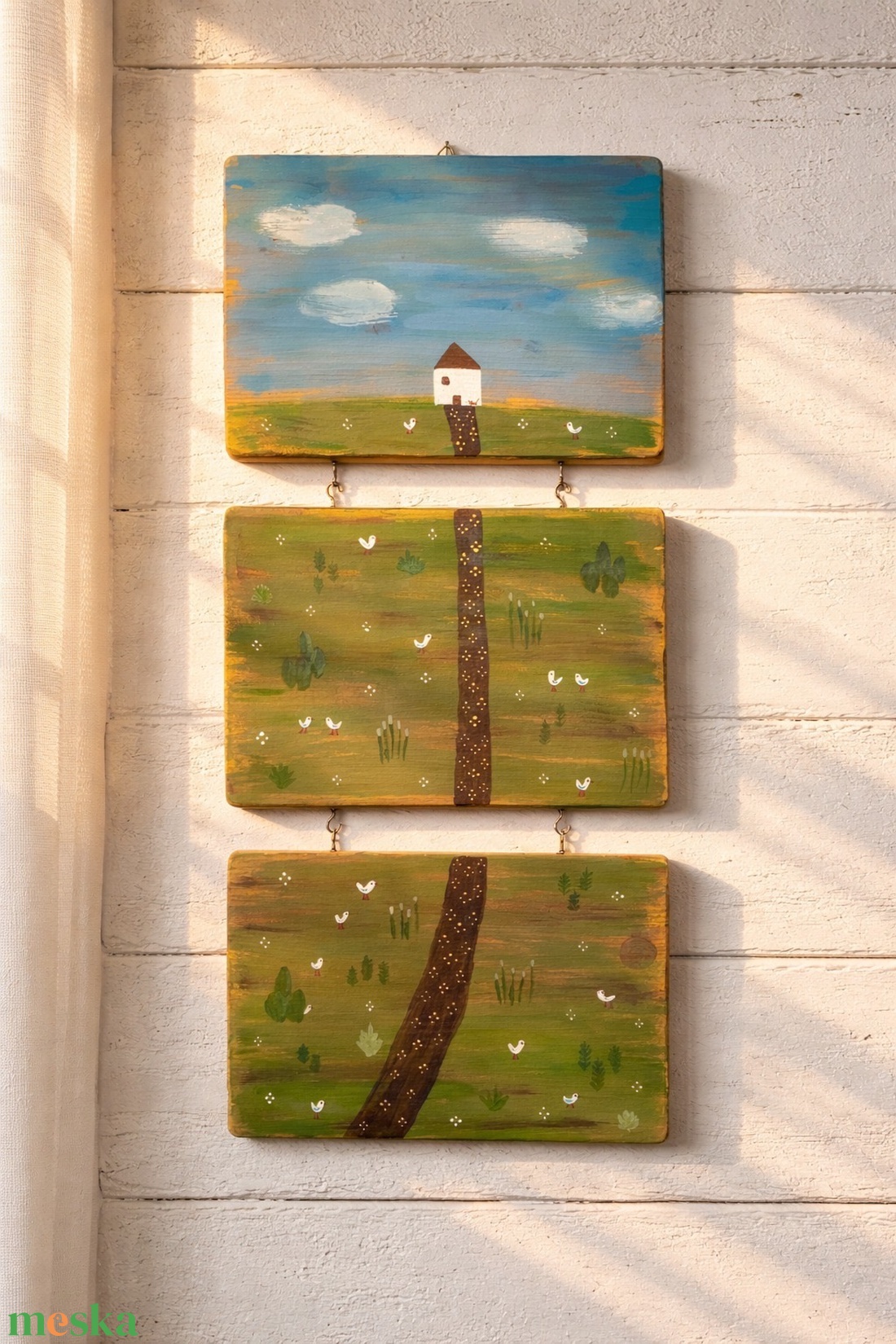 Nagymama háza - rusztikus falikép - baba - mama - babaszoba dekoráció - babaszoba kép - Meska.hu