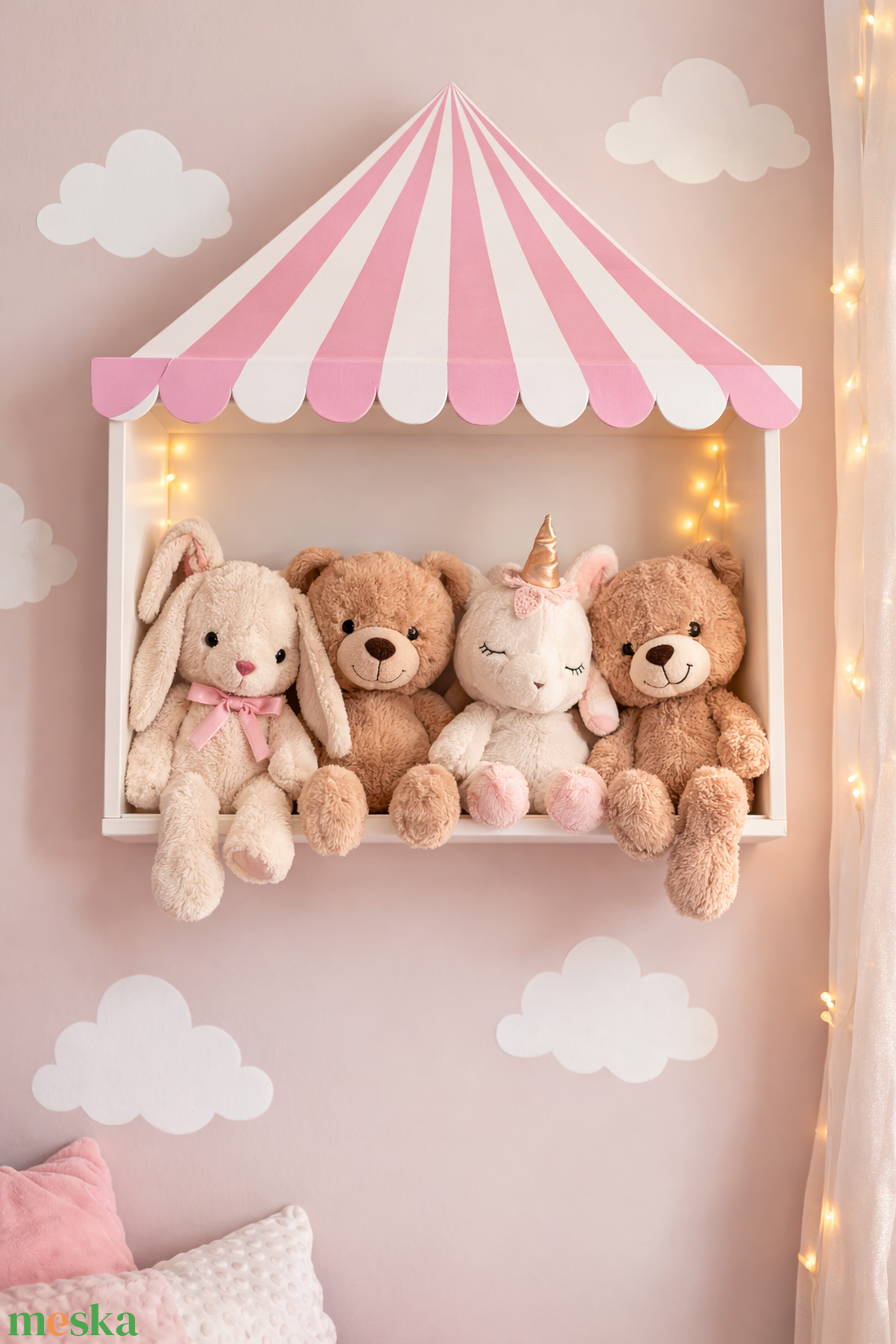 Babapolc, polc gyerekszobába, cirkusz - baba - mama - babaszobabútor - játéktároló - Meska.hu