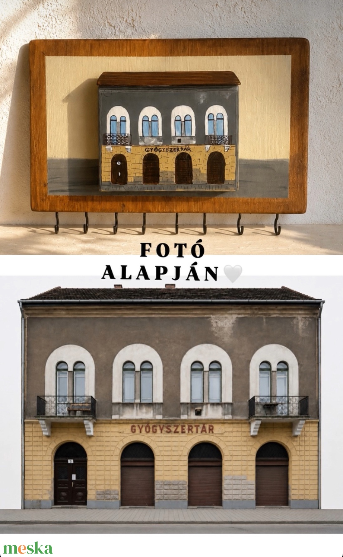 Egyedi kulcstartó fotó alapján - otthon & életmód - dekoráció - fali és függő dekoráció - fali kulcstartó - Meska.hu