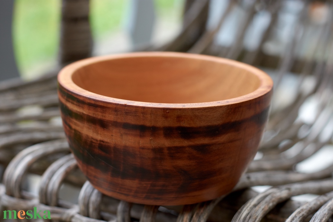 Cseresznyefa tál - égetett külsővel - otthon & életmód - konyhafelszerelés, tálalás - tálalás - kínálótál - Meska.hu