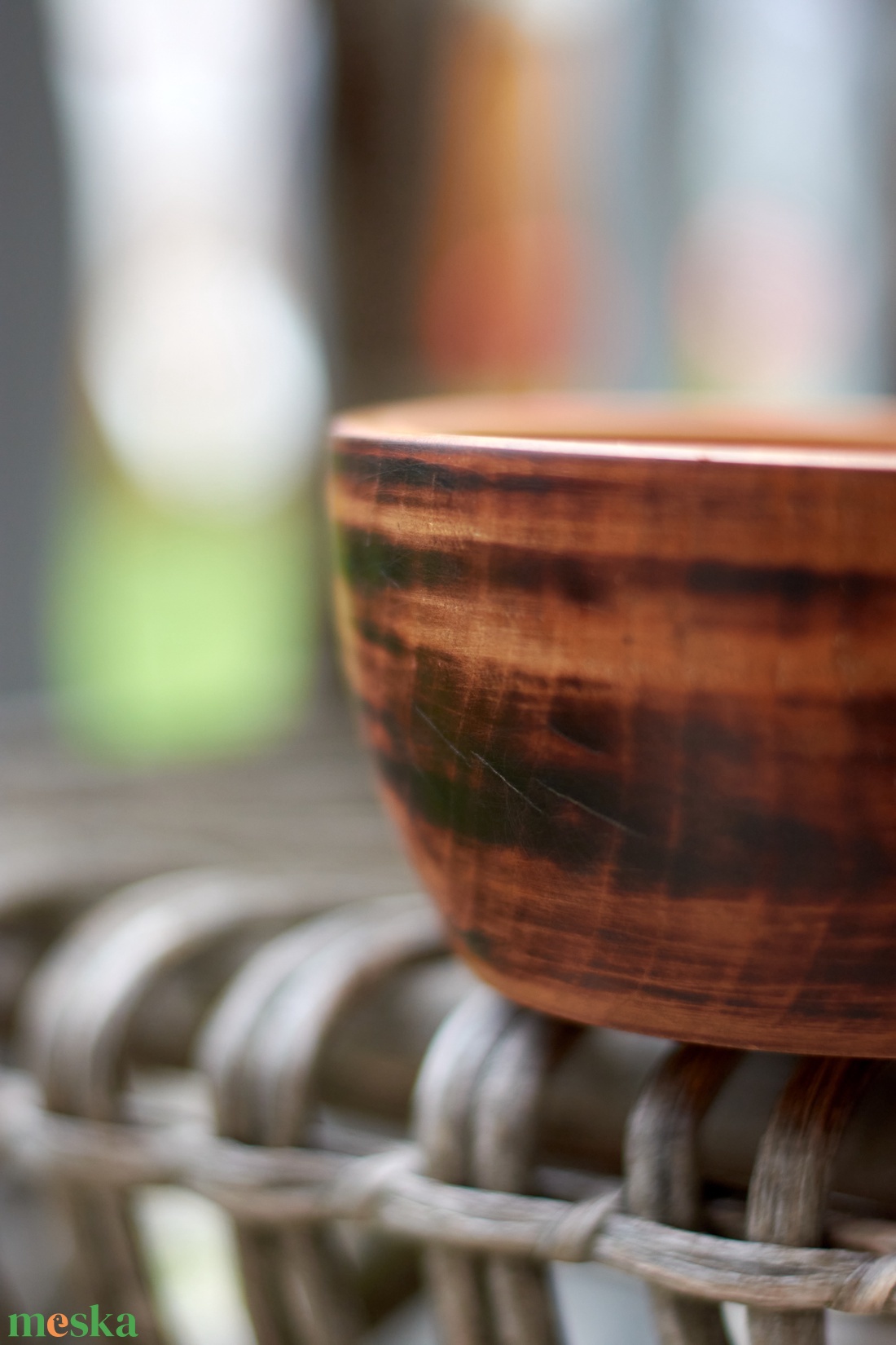 Cseresznyefa tál - égetett külsővel - otthon & életmód - konyhafelszerelés, tálalás - tálalás - kínálótál - Meska.hu