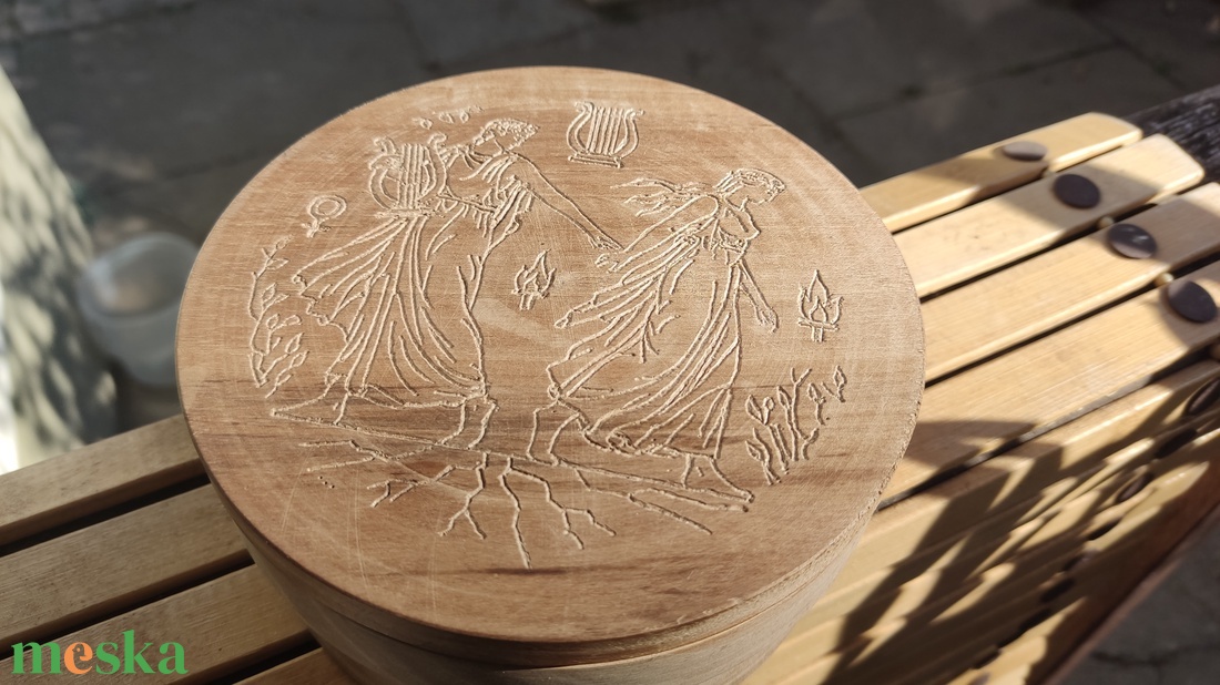 Egyedi görög mitológiai mintás ékszerdoboz -  - Meska.hu