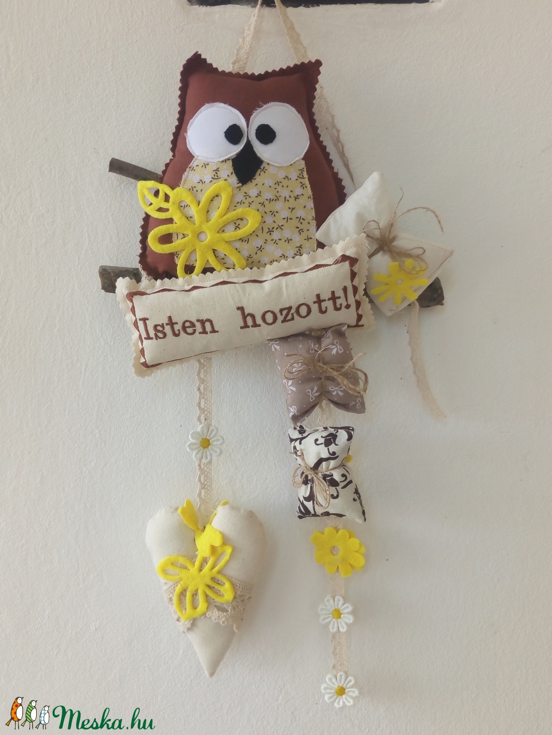 baglyos ajtódísz -  - Meska.hu