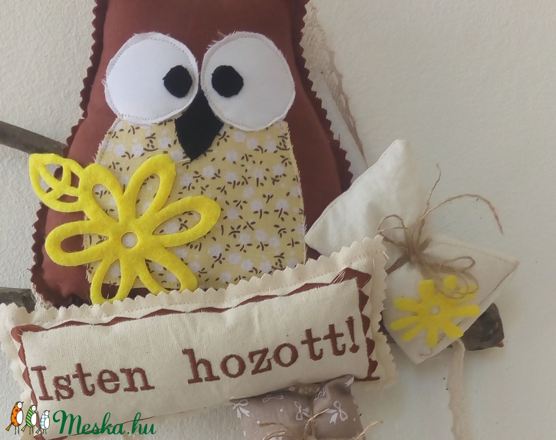 baglyos ajtódísz -  - Meska.hu