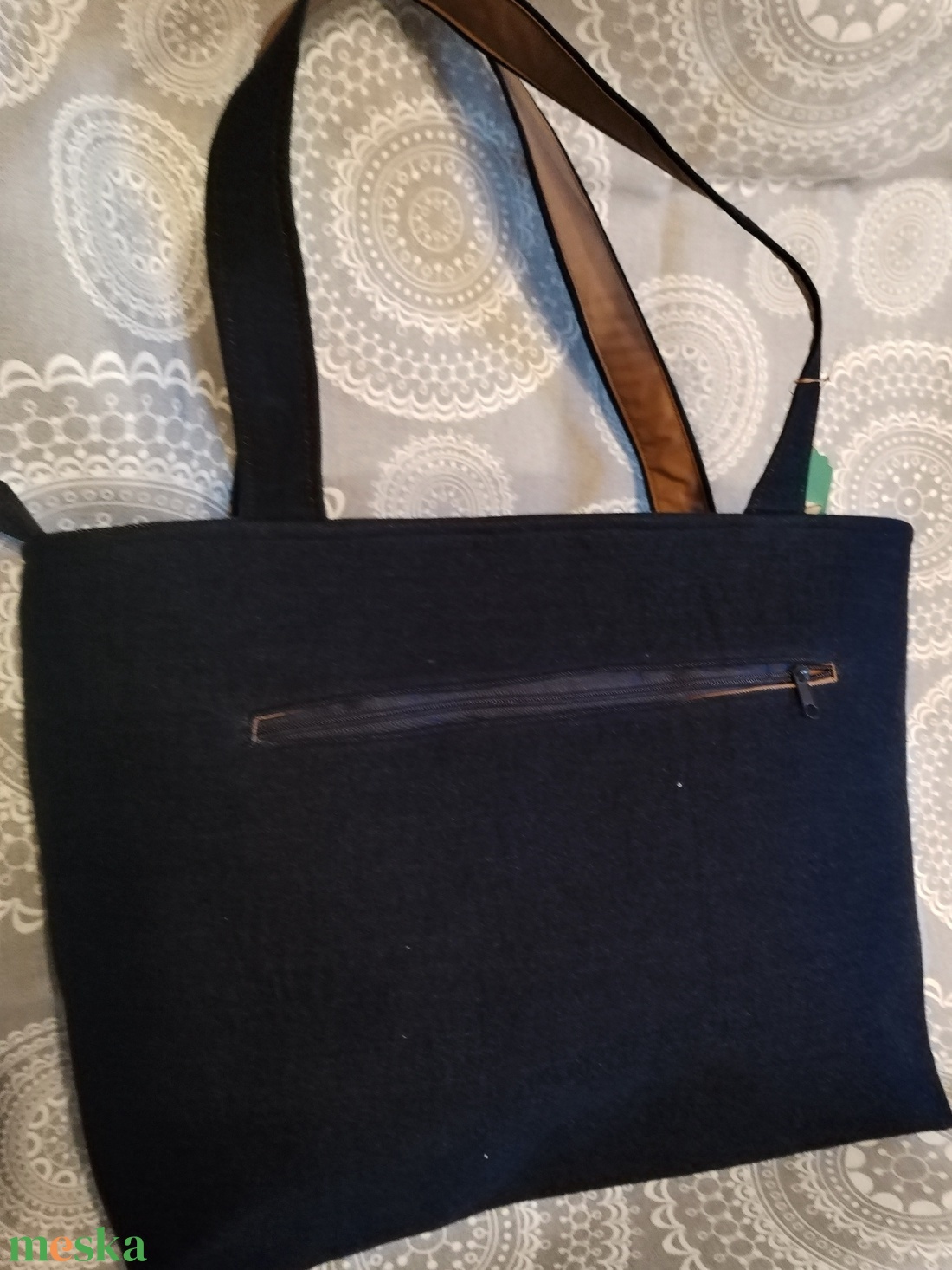 farmertáska vízhatlan textilbetéttel - táska & tok - kézitáska & válltáska - válltáska - Meska.hu