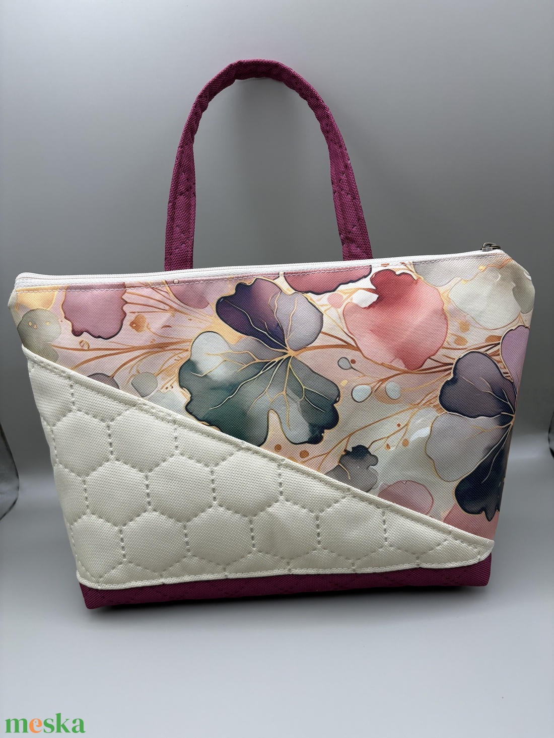 Neszesszer levél mintával - táska & tok - neszesszer - Meska.hu