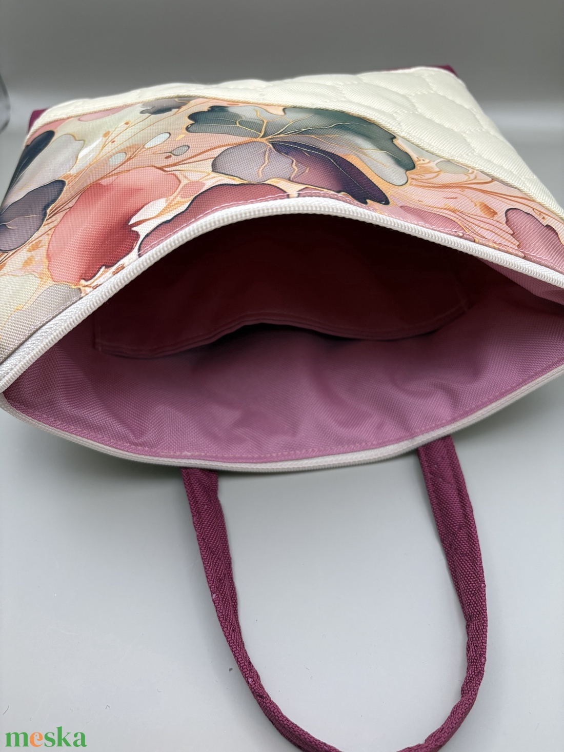 Neszesszer levél mintával - táska & tok - neszesszer - Meska.hu