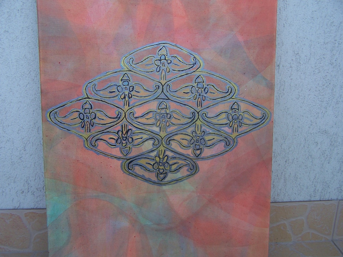 Ősi Magyar motívum festmény -  - Meska.hu