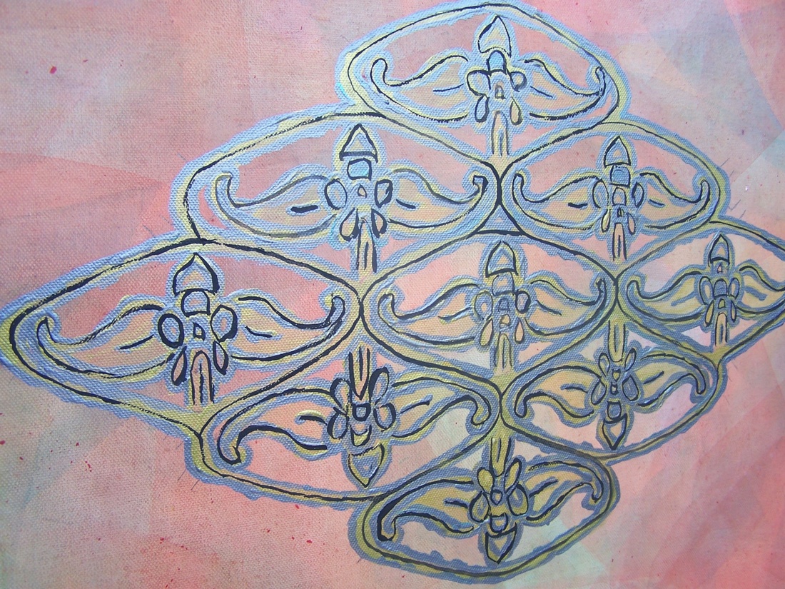 Ősi Magyar motívum festmény -  - Meska.hu