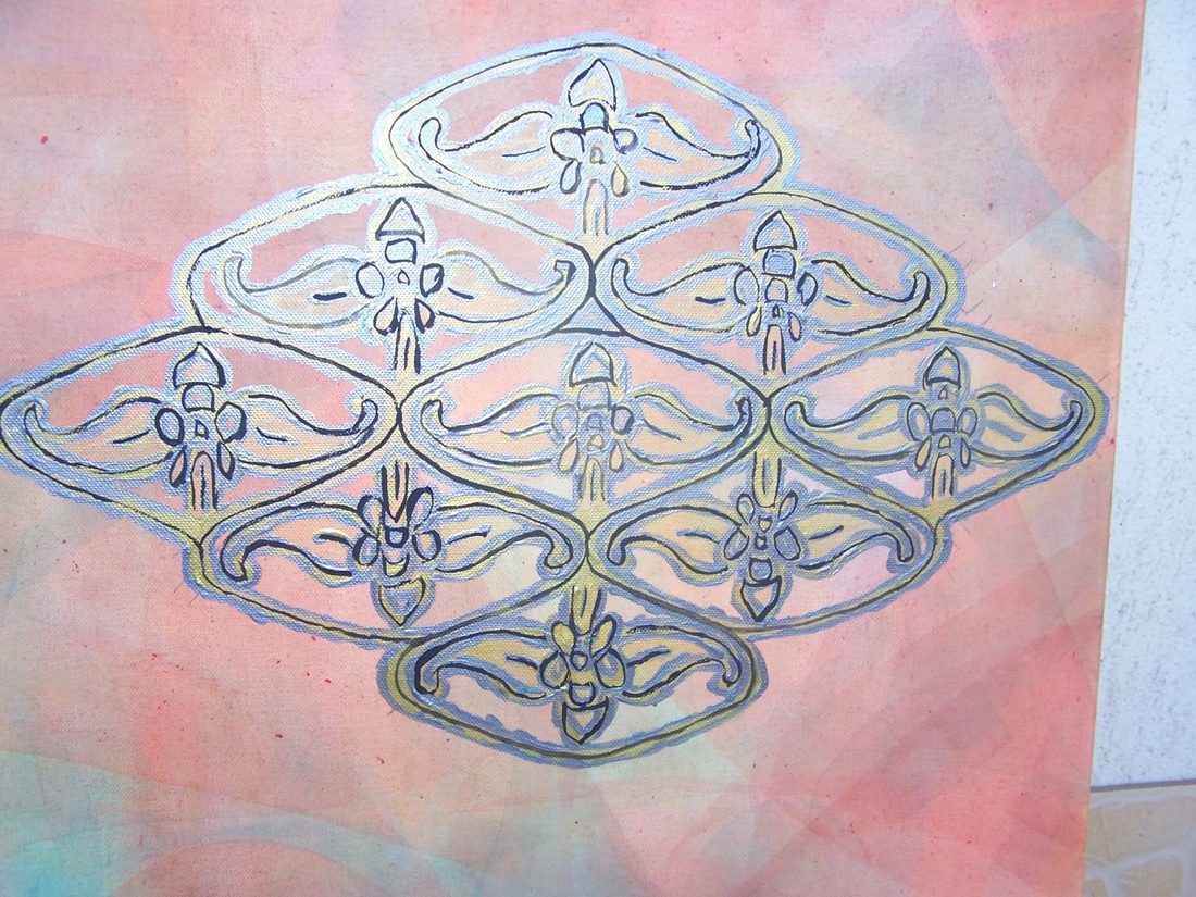 Ősi Magyar motívum festmény -  - Meska.hu