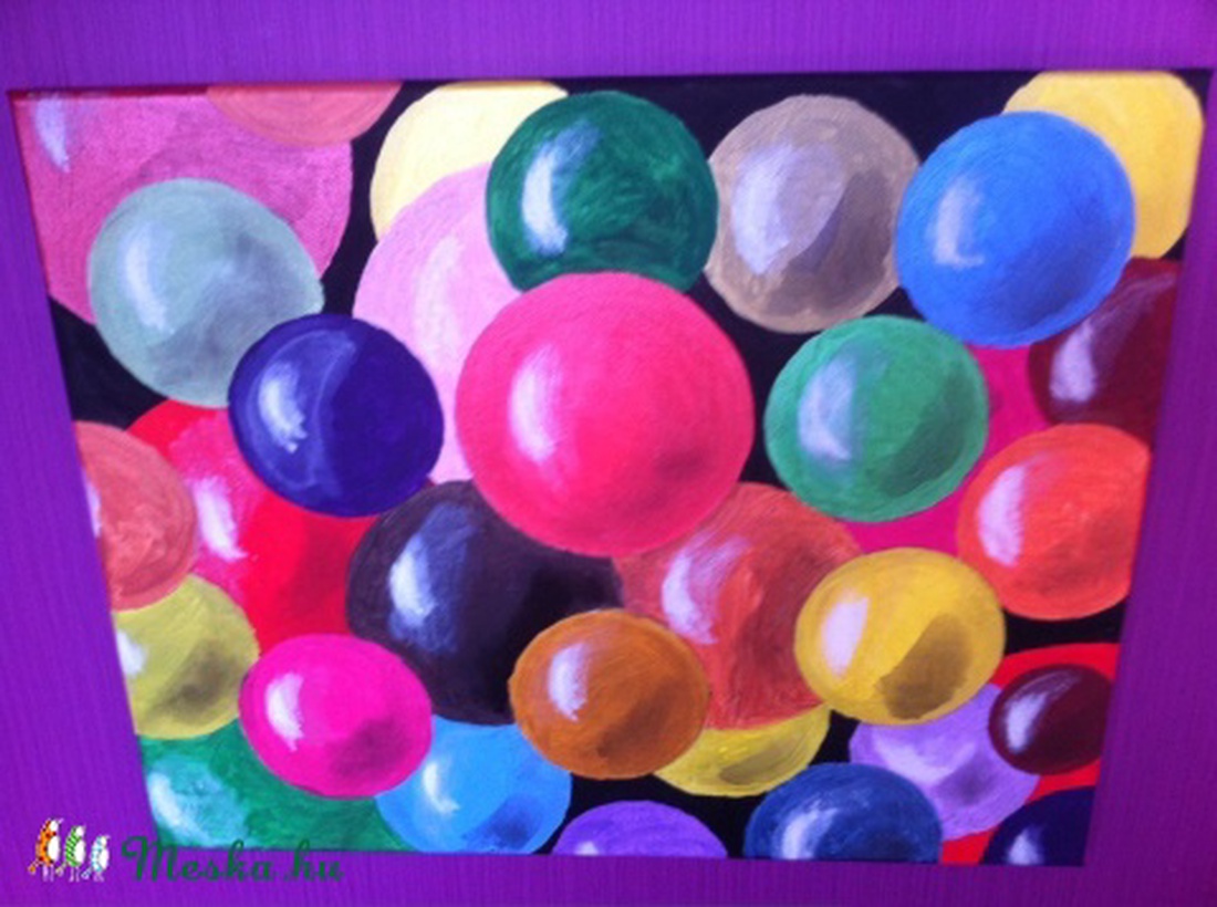 Bubles Modern festmény Art deco stílusban (40x50 cm) -  - Meska.hu