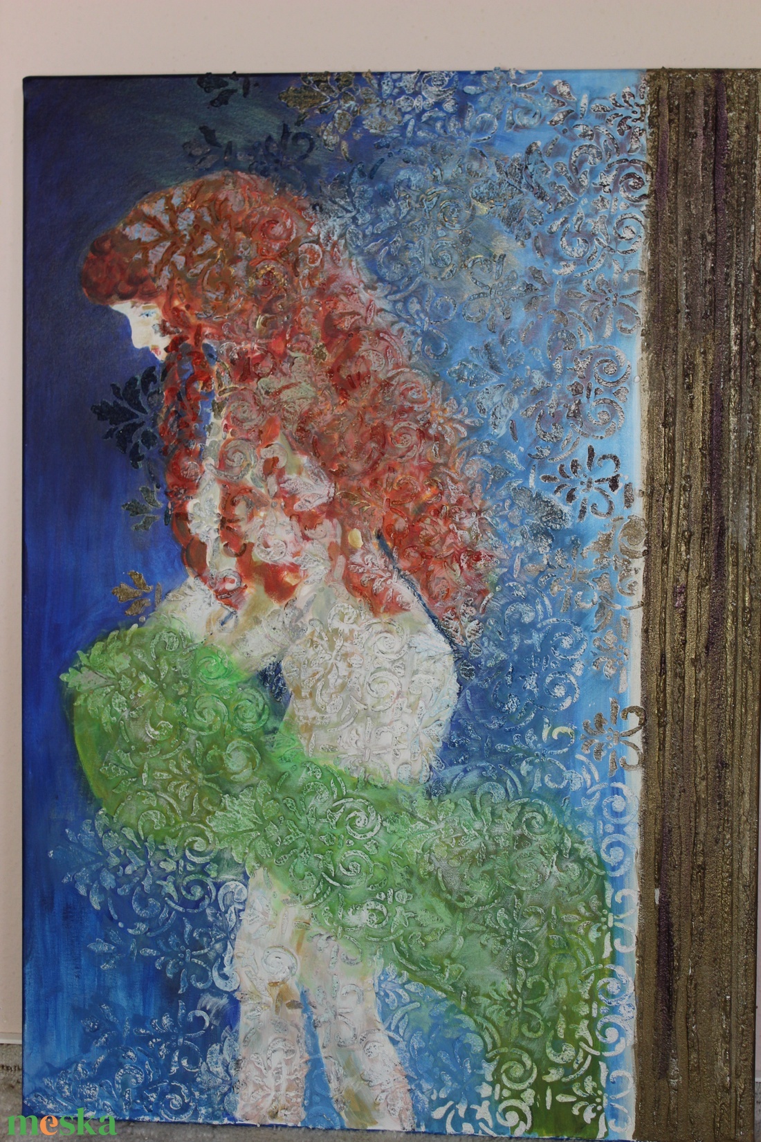 Istar ébredése akril festmény/The awakening of Ishtar acrylic painting - művészet - festmény - akril - Meska.hu