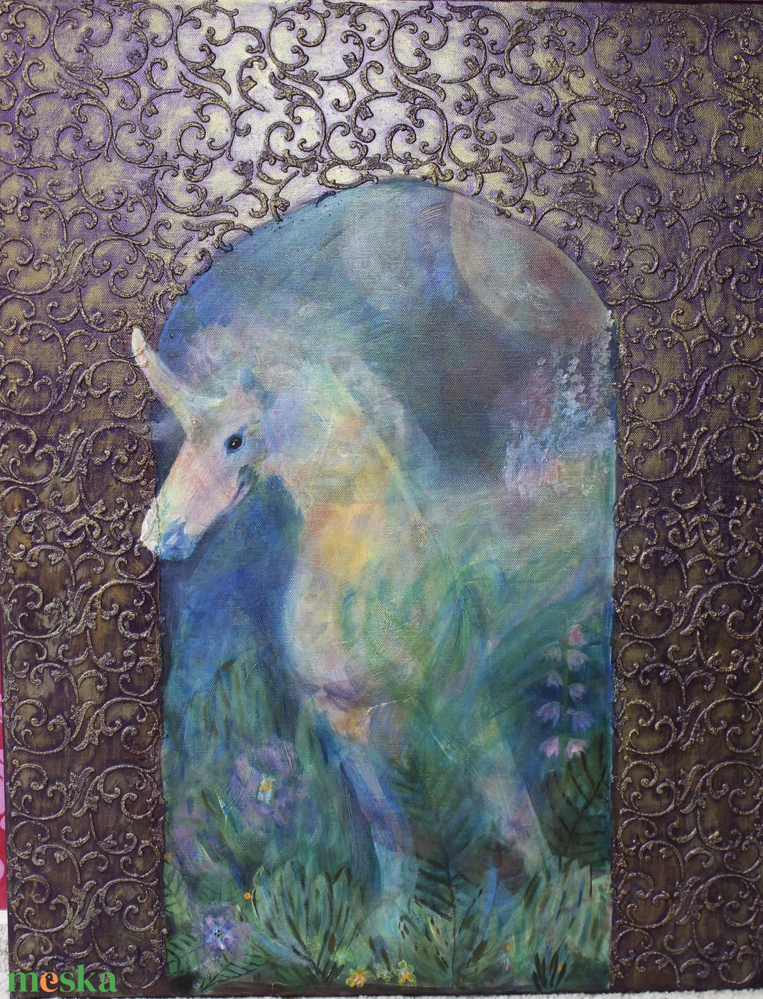 Atais vagy Ata Isis 70x90 akril festmény - művészet - festmény - akril - Meska.hu