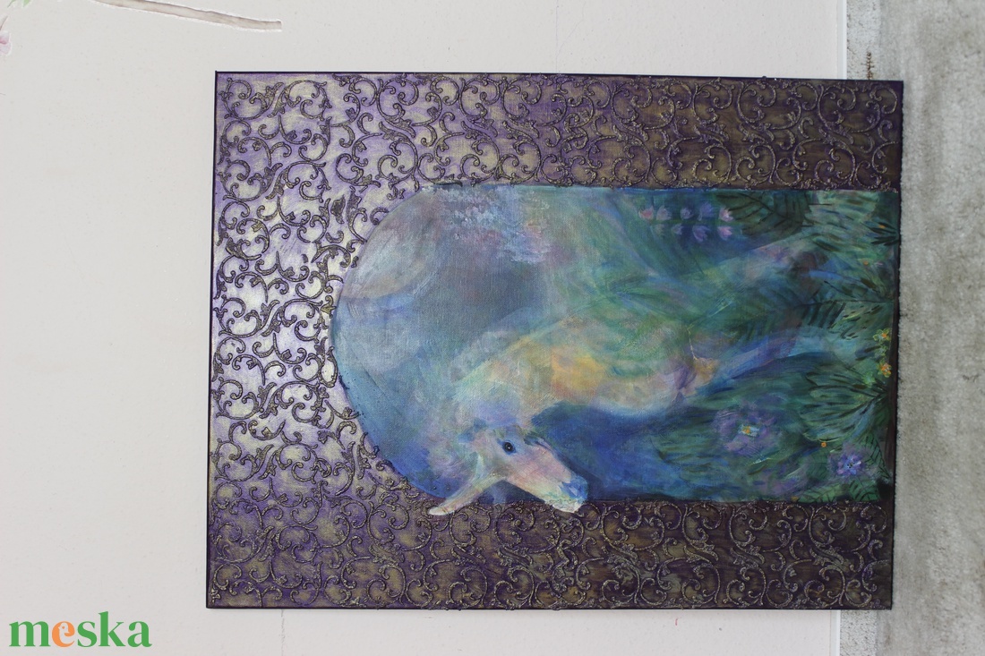 Atais vagy Ata Isis 70x90 akril festmény - művészet - festmény - akril - Meska.hu