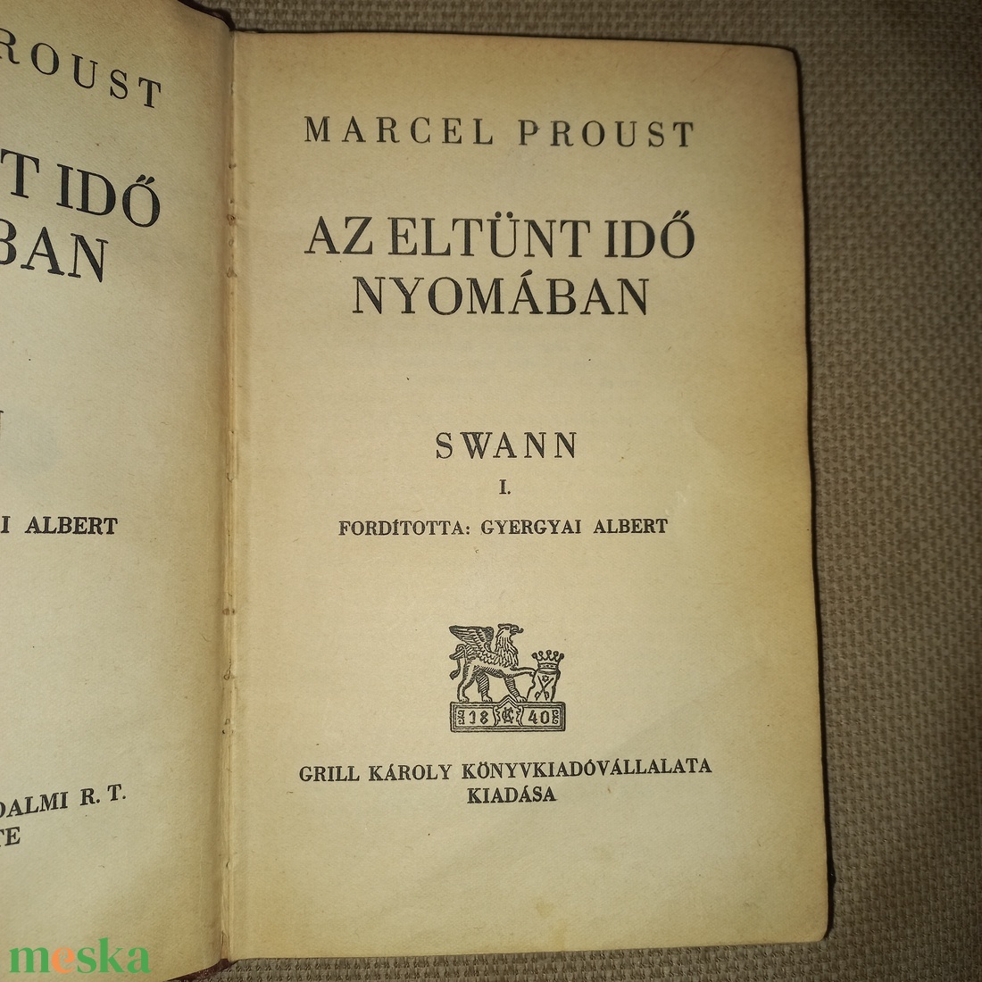 Az eltünt idő nyomában (Mentett könyv felújítása) -  - Meska.hu
