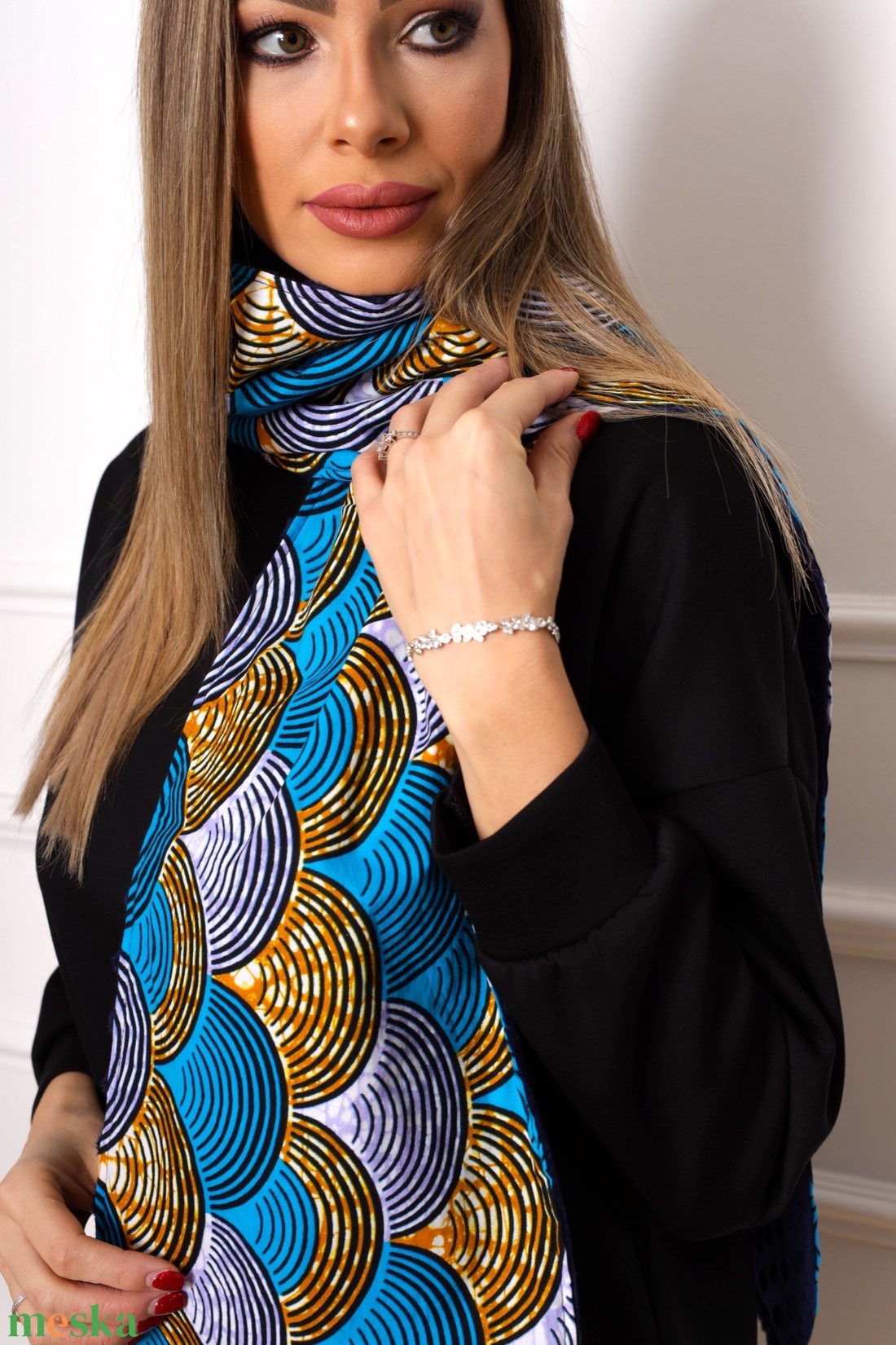 Hullám sál - ruha & divat - sál, sapka, kendő - sál - Meska.hu Hullám sál - ruha & divat - sál, sapka, kendő - sál - Meska.hu