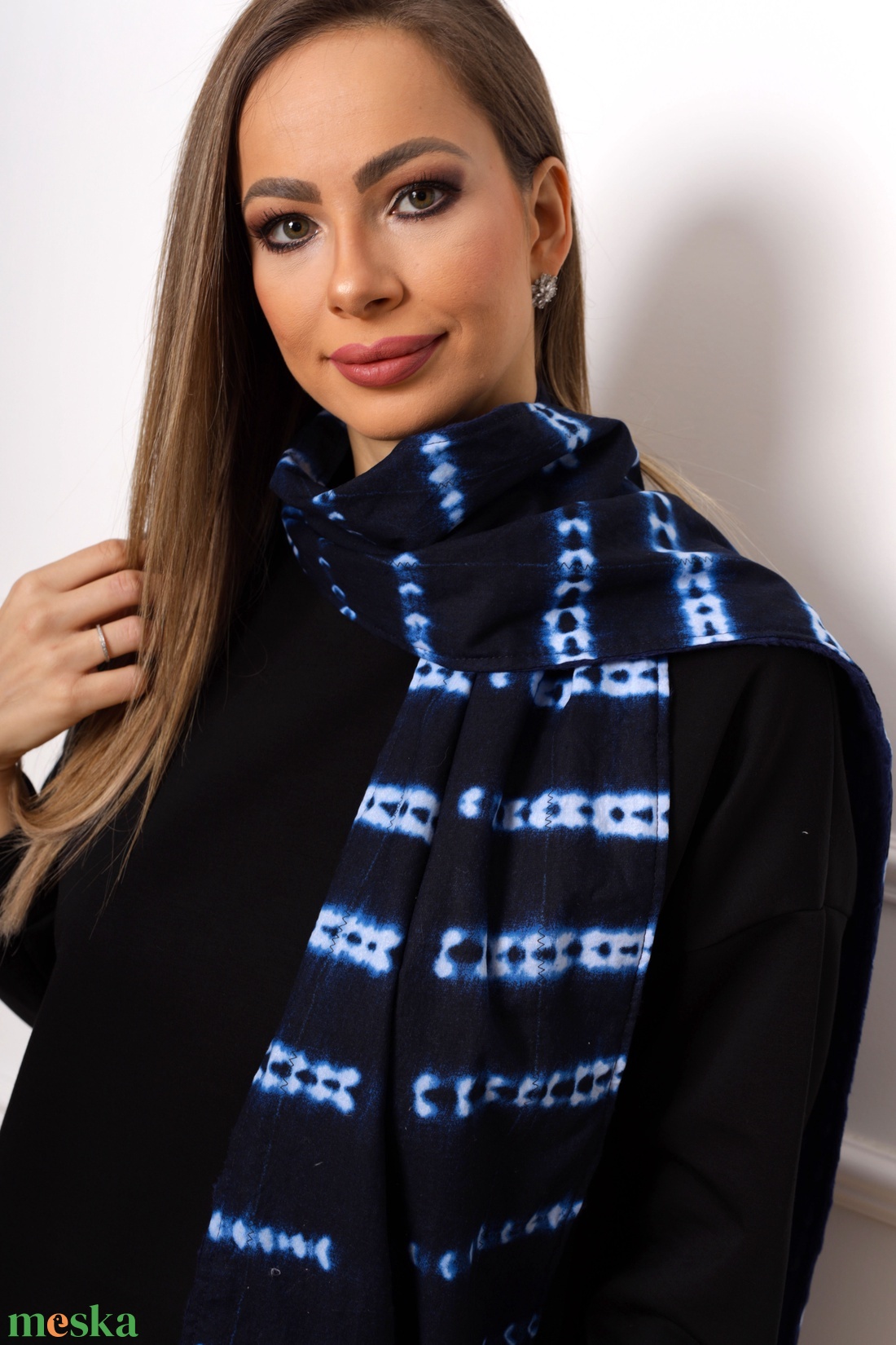 Indigó - Dogon sál - ruha & divat - sál, sapka, kendő - sál - Meska.hu Indigó - Dogon sál - ruha & divat - sál, sapka, kendő - sál - Meska.hu