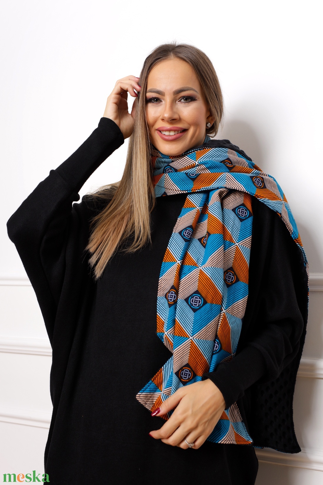 Szinkron sál - ruha & divat - sál, sapka, kendő - sál - Meska.hu