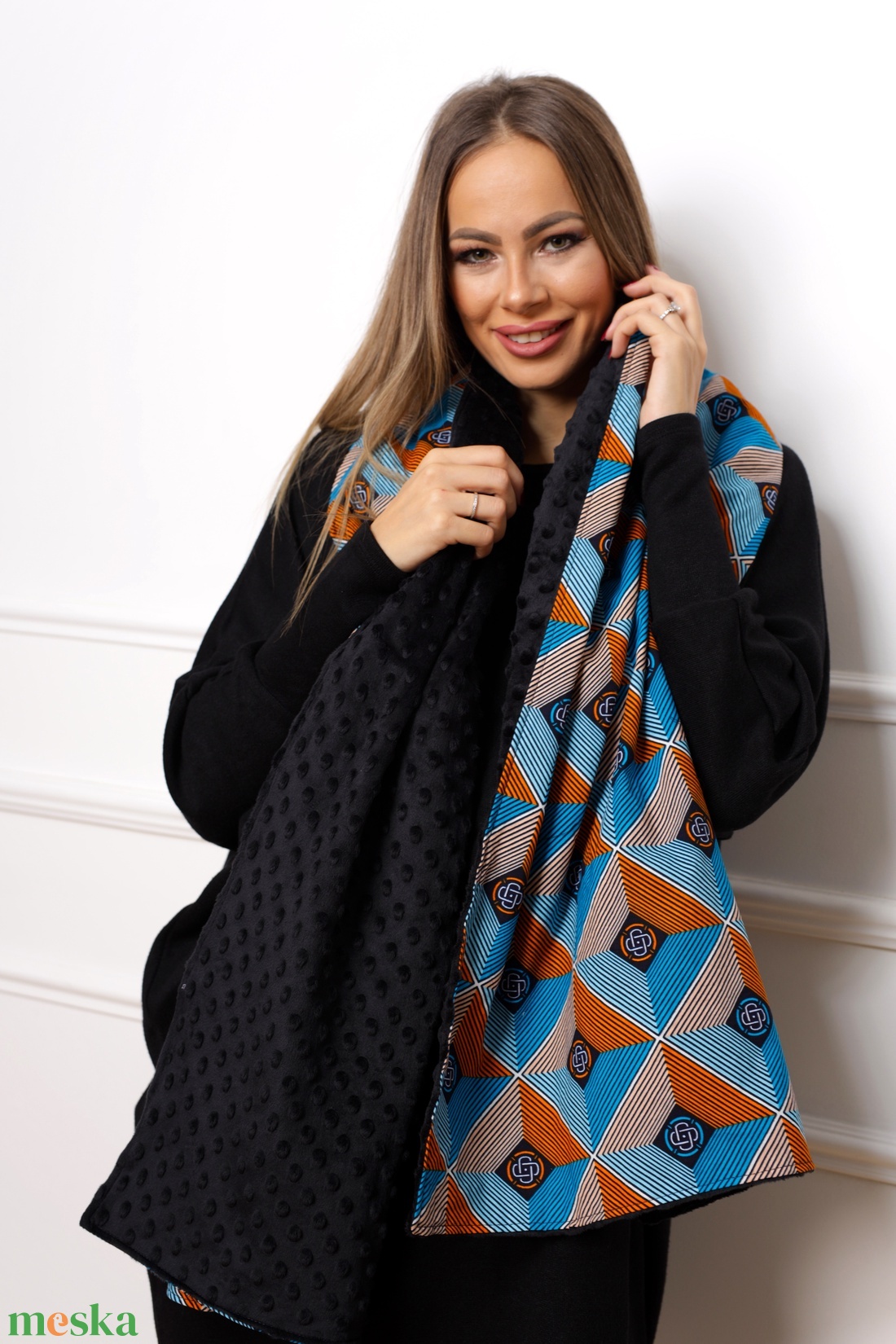 Szinkron sál - ruha & divat - sál, sapka, kendő - sál - Meska.hu