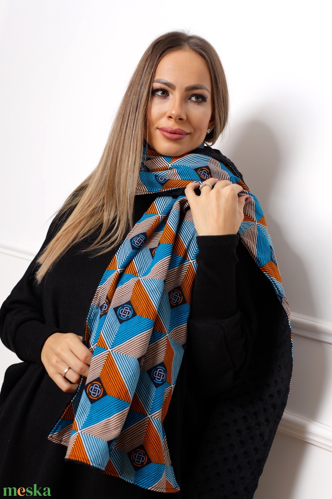 Szinkron sál - ruha & divat - sál, sapka, kendő - sál - Meska.hu