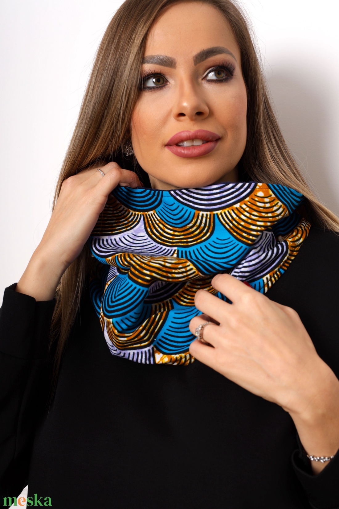 Hullám csősál - ruha & divat - sál, sapka, kendő - sál - Meska.hu