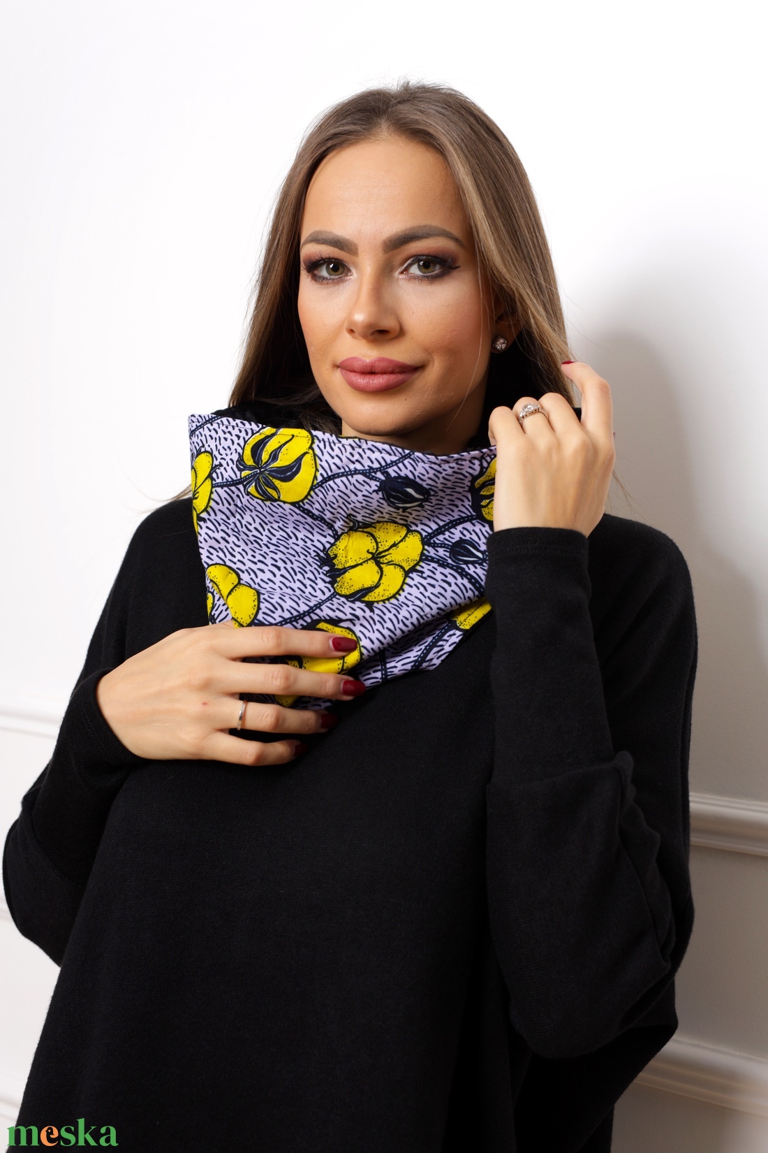 Gyapot csősál - ruha & divat - sál, sapka, kendő - sál - Meska.hu