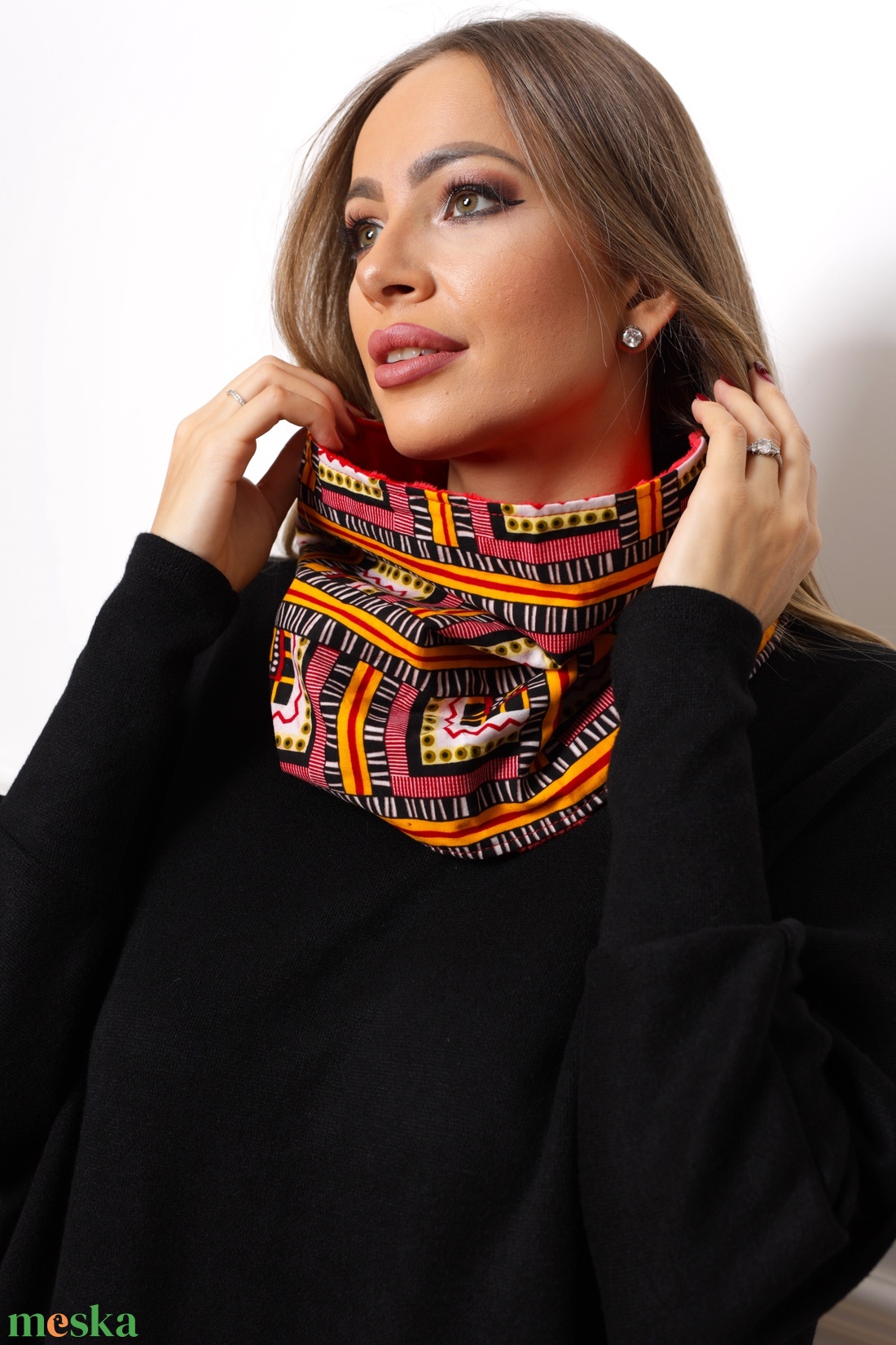 Ritmika csősál - ruha & divat - sál, sapka, kendő - sál - Meska.hu