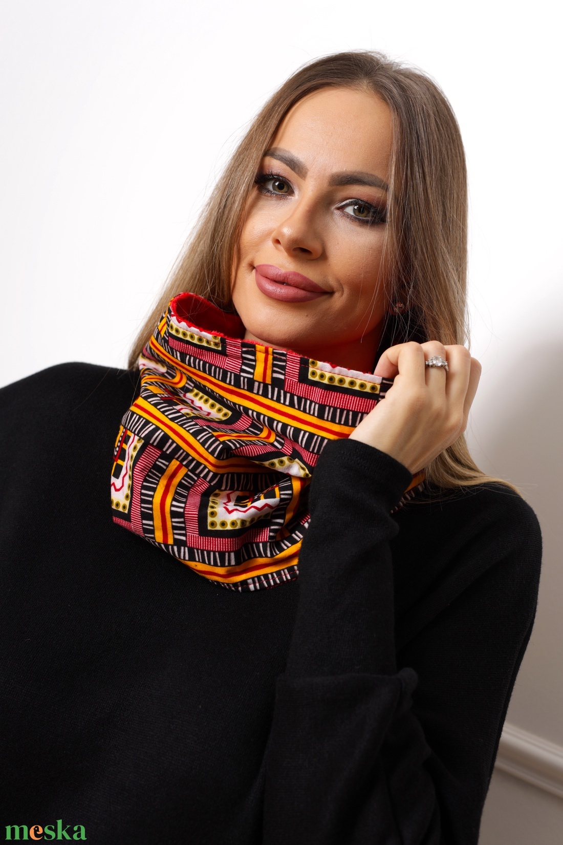 Ritmika csősál - ruha & divat - sál, sapka, kendő - sál - Meska.hu