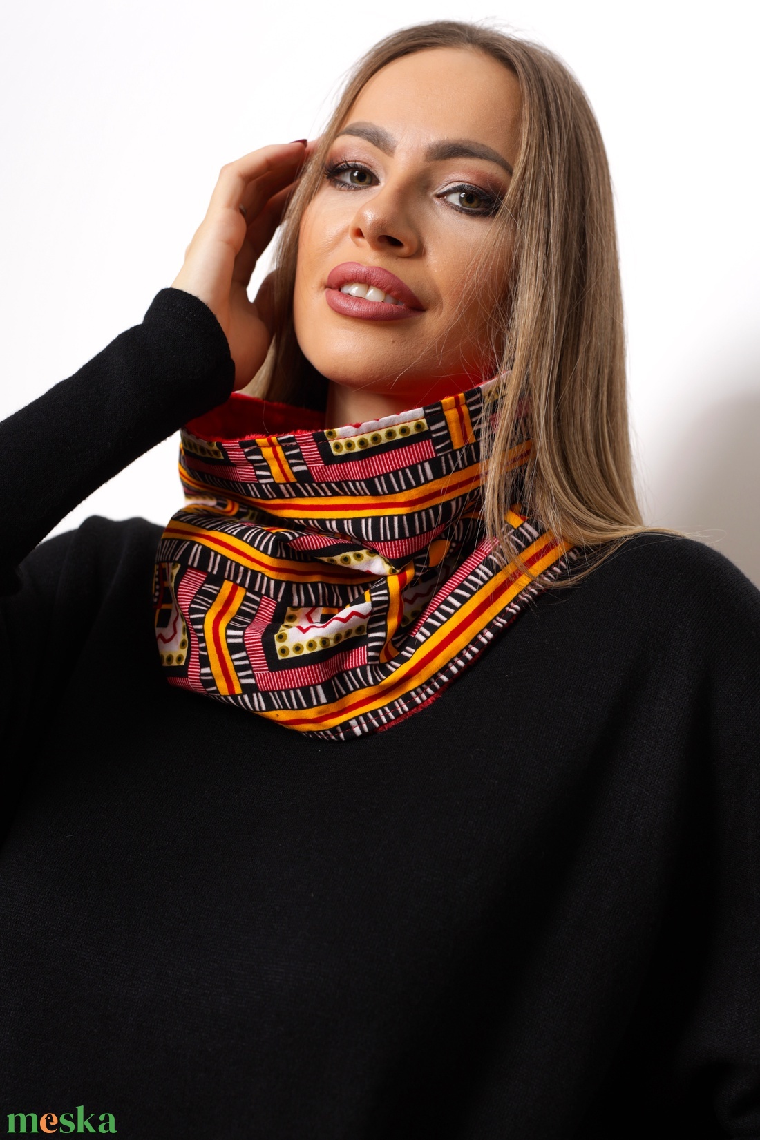 Ritmika csősál - ruha & divat - sál, sapka, kendő - sál - Meska.hu