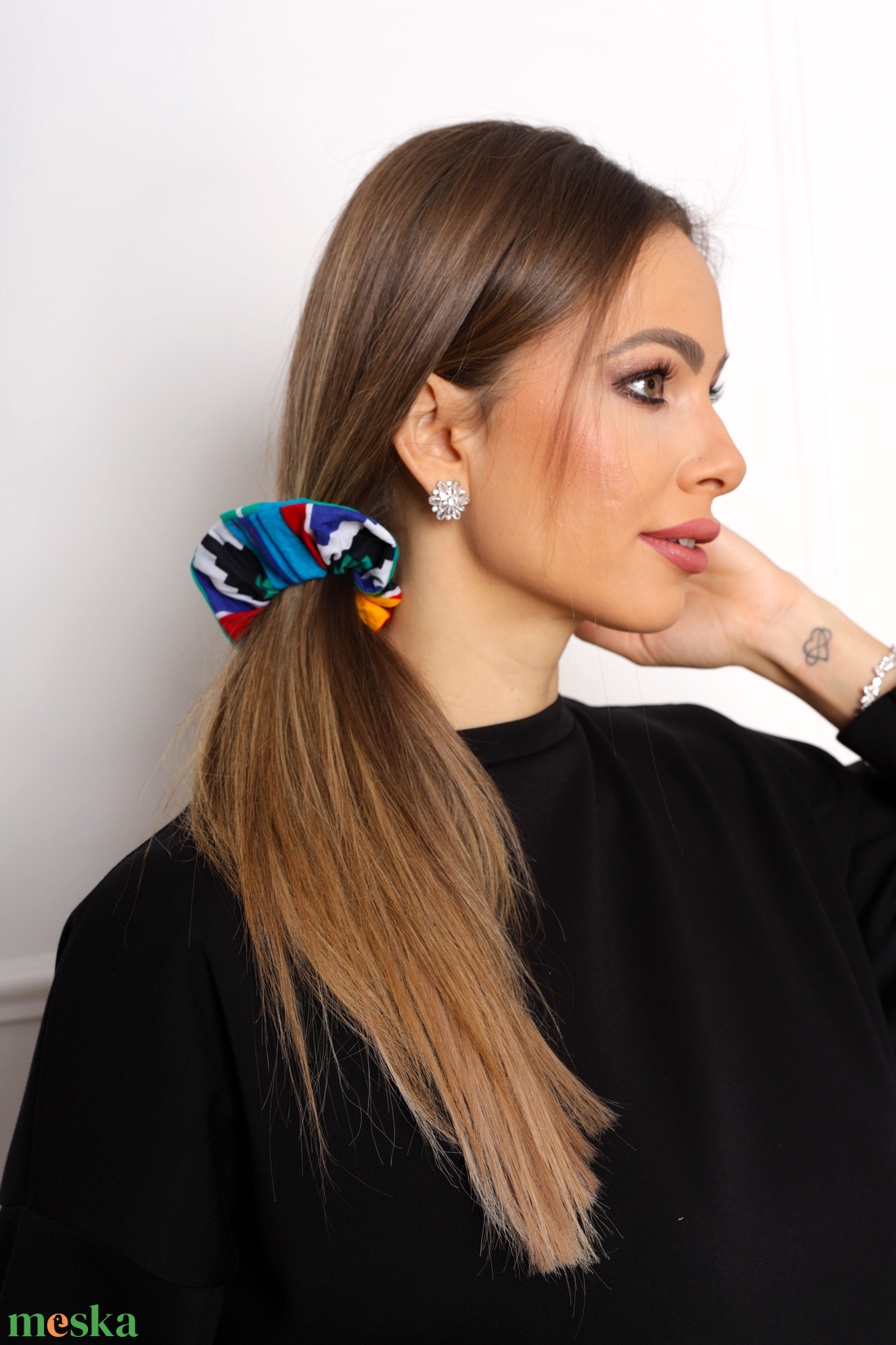 Fesztivál scrunchie - ruha & divat - hajdísz & hajcsat - hajgumi - Meska.hu