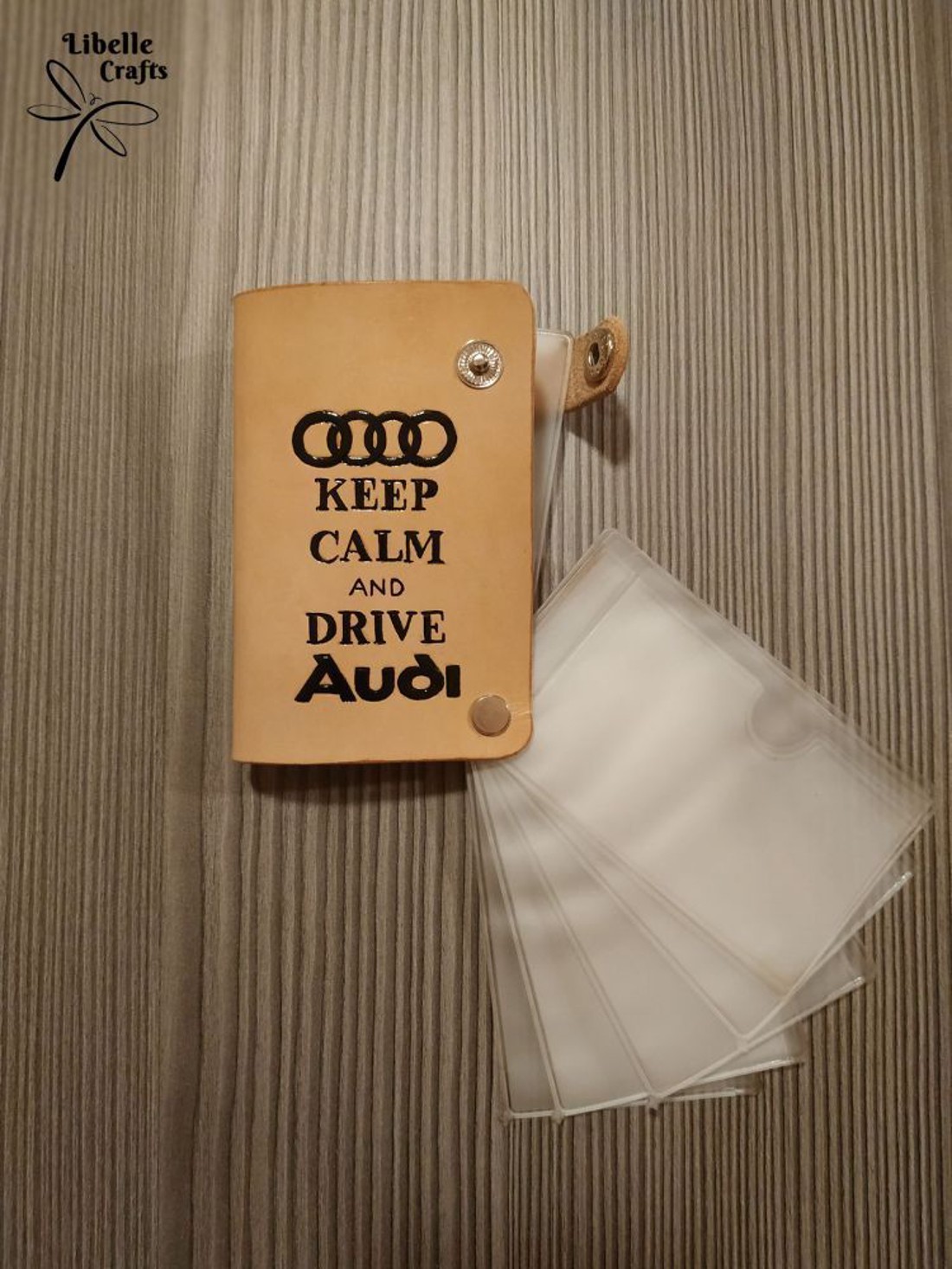 Audis, feliratos igazolványtató - táska & tok - pénztárca & más tok - kártyatartó & irattartó - Meska.hu